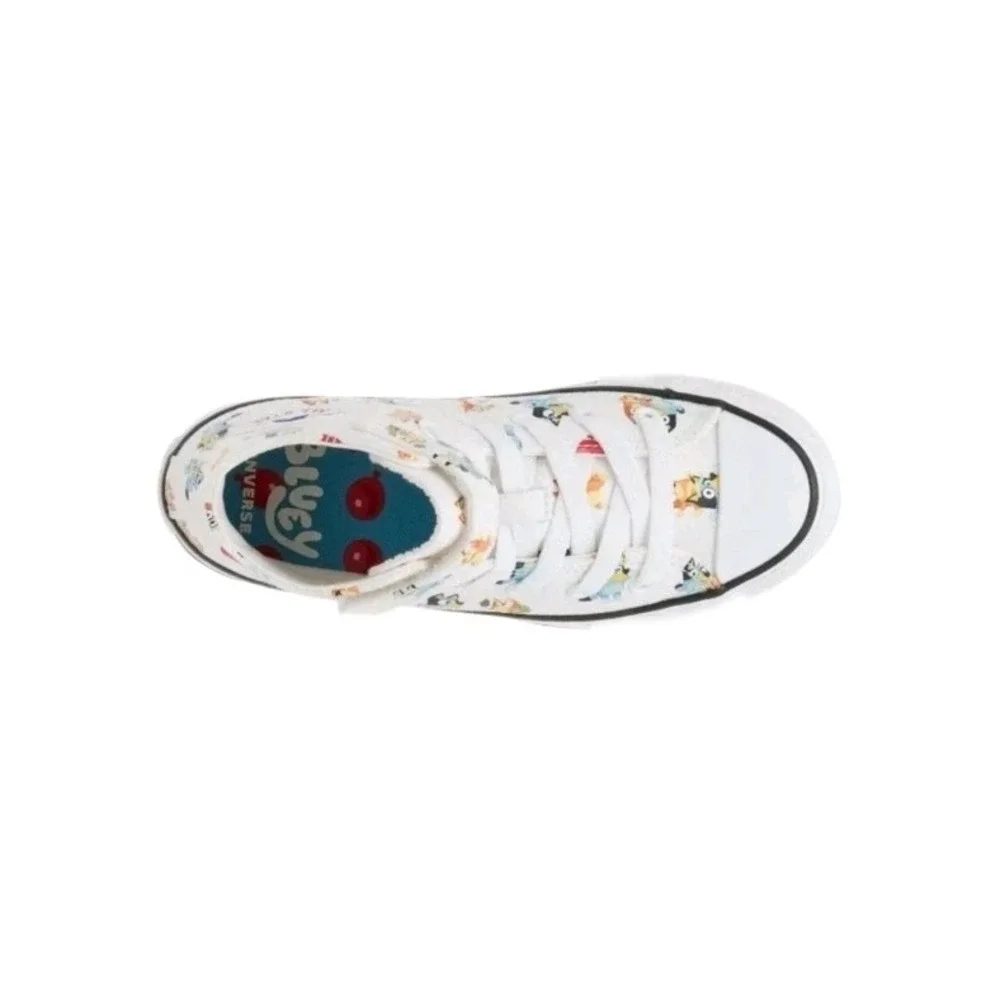 Converse Chuck Taylor Kids Bluey‎ All Star EasyOn High Top Sneakers Shoes 2Y